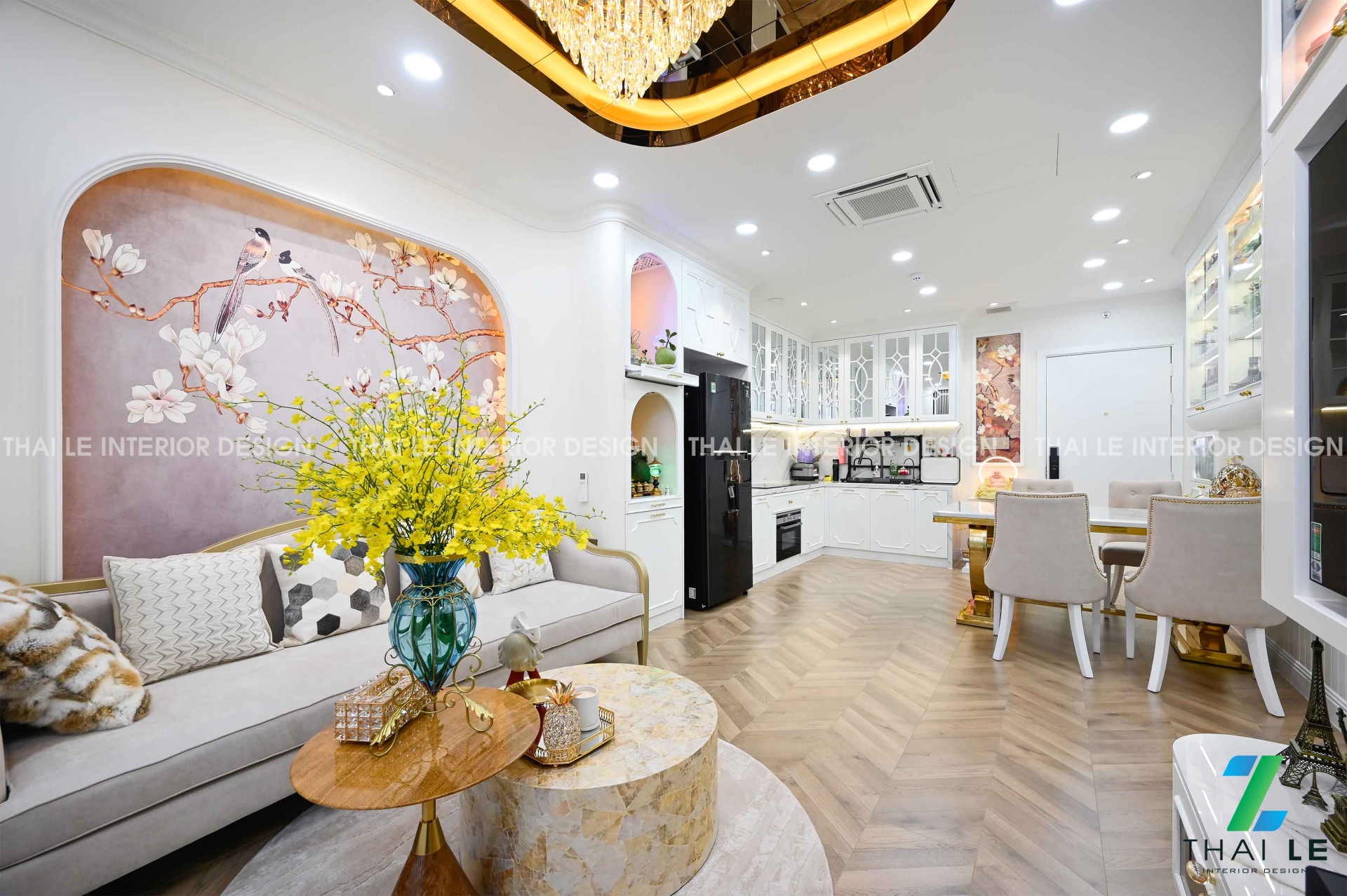 Thi công nội thất căn hộ The Western Capital Q.6 - B1.26.05 - 88m2